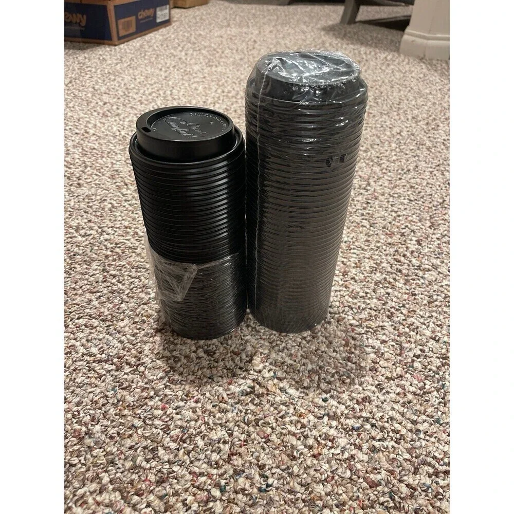 93 black chinet to go coffee lids
